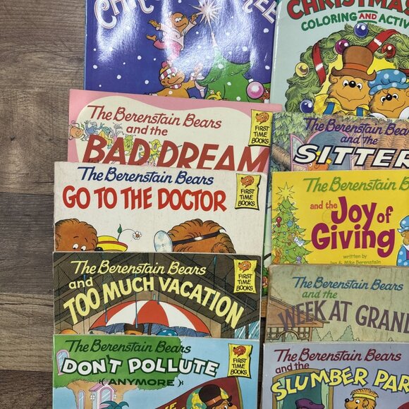 Vintage Berenstain Bears Book LOT 16 Children's Softcover Books + Activity Book - Picture 7 of 11